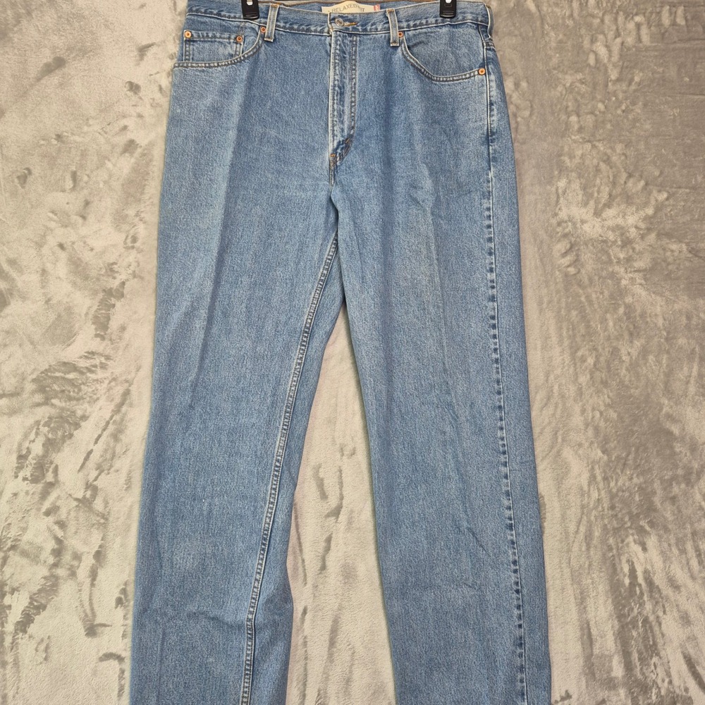 Levis 550 Relaxed Fit Tapered Leg Blue Denim Jeans Mens 38x34 Medium Wash